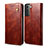 Leather Case Stands Flip Cover Holder B03S for Samsung Galaxy S21 Plus 5G