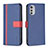 Leather Case Stands Flip Cover Holder B04F for Motorola Moto E32