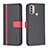 Leather Case Stands Flip Cover Holder B04F for Motorola Moto E40