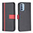 Leather Case Stands Flip Cover Holder B04F for Motorola Moto G31