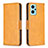Leather Case Stands Flip Cover Holder B04F for Realme 9i 4G Light Brown
