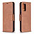 Leather Case Stands Flip Cover Holder B04F for Samsung Galaxy A72 5G
