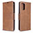 Leather Case Stands Flip Cover Holder B04F for Samsung Galaxy S20