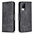 Leather Case Stands Flip Cover Holder B04F for Vivo V21s 5G Black