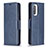 Leather Case Stands Flip Cover Holder B04F for Xiaomi Mi 11X 5G Blue