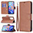 Leather Case Stands Flip Cover Holder B04F for Xiaomi Redmi Note 11 5G