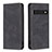 Leather Case Stands Flip Cover Holder B05F for Google Pixel 7 Pro 5G Black