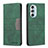 Leather Case Stands Flip Cover Holder B05F for Motorola Moto Edge X30 5G Green