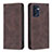 Leather Case Stands Flip Cover Holder B05F for Oppo Reno7 5G