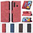 Leather Case Stands Flip Cover Holder B05F for Samsung Galaxy A21