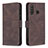 Leather Case Stands Flip Cover Holder B05F for Samsung Galaxy A21 Brown