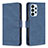 Leather Case Stands Flip Cover Holder B05F for Samsung Galaxy A23 5G Blue