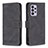 Leather Case Stands Flip Cover Holder B05F for Samsung Galaxy A33 5G Black