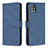 Leather Case Stands Flip Cover Holder B05F for Samsung Galaxy A51 4G Blue