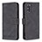 Leather Case Stands Flip Cover Holder B05F for Samsung Galaxy S20 Black