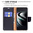 Leather Case Stands Flip Cover Holder B05F for Samsung Galaxy S22 Plus 5G