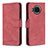 Leather Case Stands Flip Cover Holder B05F for Xiaomi Mi 10i 5G Red