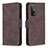 Leather Case Stands Flip Cover Holder B05F for Xiaomi Mi 10T 5G Brown