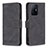 Leather Case Stands Flip Cover Holder B05F for Xiaomi Mi 11T 5G Black