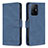 Leather Case Stands Flip Cover Holder B05F for Xiaomi Mi 11T 5G Blue