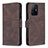 Leather Case Stands Flip Cover Holder B05F for Xiaomi Mi 11T Pro 5G Brown