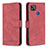 Leather Case Stands Flip Cover Holder B05F for Xiaomi Redmi 9 India Red