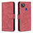 Leather Case Stands Flip Cover Holder B05F for Xiaomi Redmi 9C Red