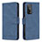 Leather Case Stands Flip Cover Holder B05F for Xiaomi Redmi K30S 5G Blue