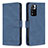 Leather Case Stands Flip Cover Holder B05F for Xiaomi Redmi Note 11 Pro+ Plus 5G Blue