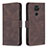 Leather Case Stands Flip Cover Holder B05F for Xiaomi Redmi Note 9