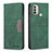 Leather Case Stands Flip Cover Holder B06F for Motorola Moto E40 Green