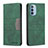 Leather Case Stands Flip Cover Holder B06F for Motorola Moto G41 Green