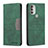 Leather Case Stands Flip Cover Holder B06F for Motorola Moto G51 5G Green