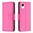 Leather Case Stands Flip Cover Holder B06F for Samsung Galaxy A23s Hot Pink
