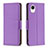 Leather Case Stands Flip Cover Holder B06F for Samsung Galaxy A23s Purple