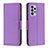 Leather Case Stands Flip Cover Holder B06F for Samsung Galaxy A33 5G Purple