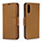 Leather Case Stands Flip Cover Holder B06F for Samsung Galaxy A50