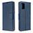 Leather Case Stands Flip Cover Holder B06F for Samsung Galaxy A71 5G Blue