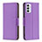 Leather Case Stands Flip Cover Holder B06F for Samsung Galaxy F23 5G Purple