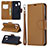 Leather Case Stands Flip Cover Holder B06F for Samsung Galaxy M10S