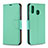 Leather Case Stands Flip Cover Holder B06F for Samsung Galaxy M10S Green