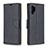 Leather Case Stands Flip Cover Holder B06F for Samsung Galaxy Note 10 Plus 5G Black