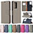 Leather Case Stands Flip Cover Holder B06F for Samsung Galaxy Note 20 Ultra 5G