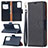 Leather Case Stands Flip Cover Holder B06F for Samsung Galaxy Note 20 Ultra 5G