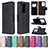 Leather Case Stands Flip Cover Holder B06F for Samsung Galaxy S20 Plus 5G