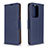 Leather Case Stands Flip Cover Holder B06F for Samsung Galaxy S20 Plus 5G Blue