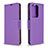 Leather Case Stands Flip Cover Holder B06F for Samsung Galaxy S20 Plus 5G Purple