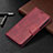 Leather Case Stands Flip Cover Holder B06F for Samsung Galaxy S22 5G Red