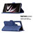 Leather Case Stands Flip Cover Holder B06F for Samsung Galaxy S22 Ultra 5G