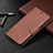 Leather Case Stands Flip Cover Holder B06F for Samsung Galaxy S23 Plus 5G Brown